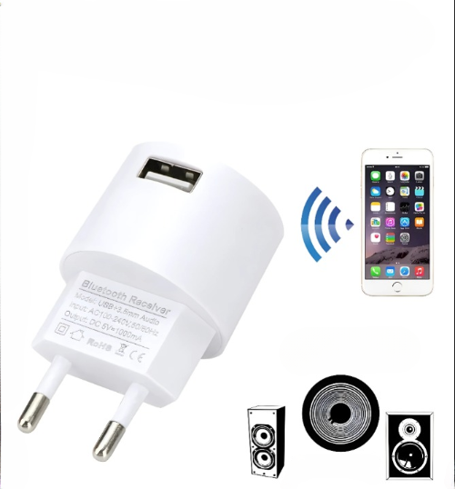 Chargeur mural USB, adaptateur récepteur Bluetooth